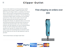 Tablet Screenshot of clipperoutlet.com